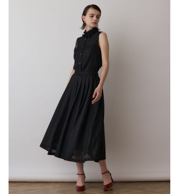 GRACE CONTINENTAL「シアーメッシュノースリーブ」|シャツ・ブラウス|