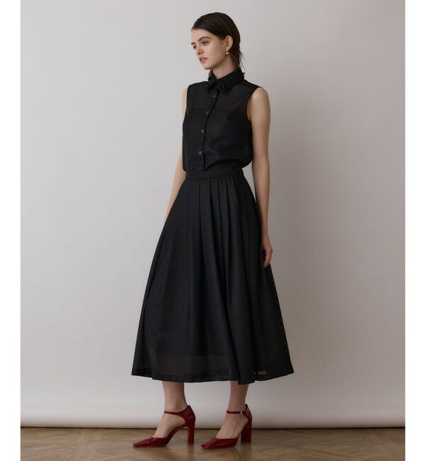 GRACE CONTINENTAL「シアーメッシュノースリーブ」|シャツ・ブラウス|