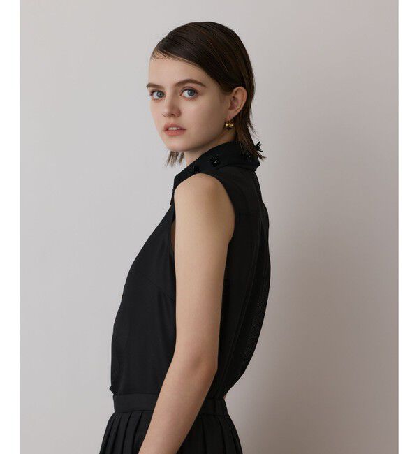 GRACE CONTINENTAL「シアーメッシュノースリーブ」|シャツ・ブラウス|