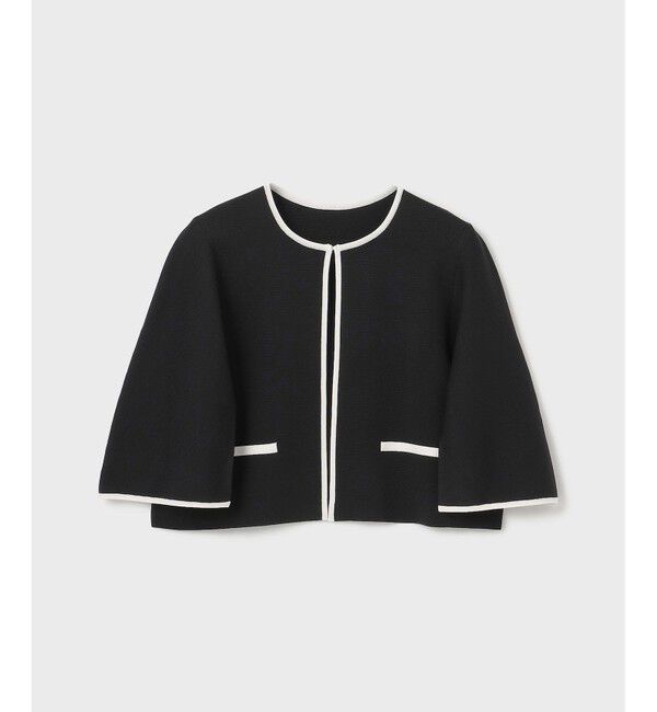 GRACE CONTINENTAL「バイカラースリットニットカーディガン」|カーディガン|