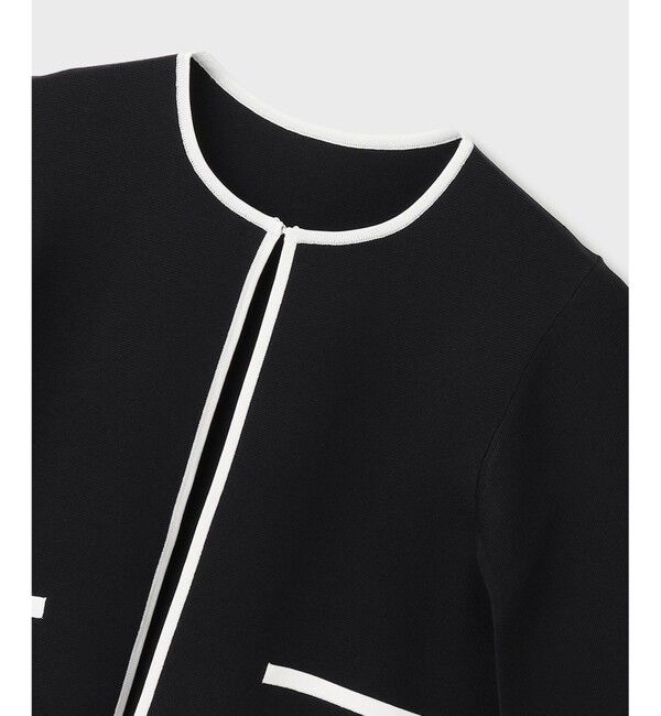 GRACE CONTINENTAL「バイカラースリットニットカーディガン」|カーディガン|