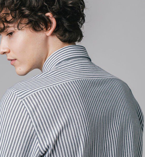 LACOSTE「クールマックスブレンド鹿の子地ストライプシャツ」|シャツ・ブラウス|