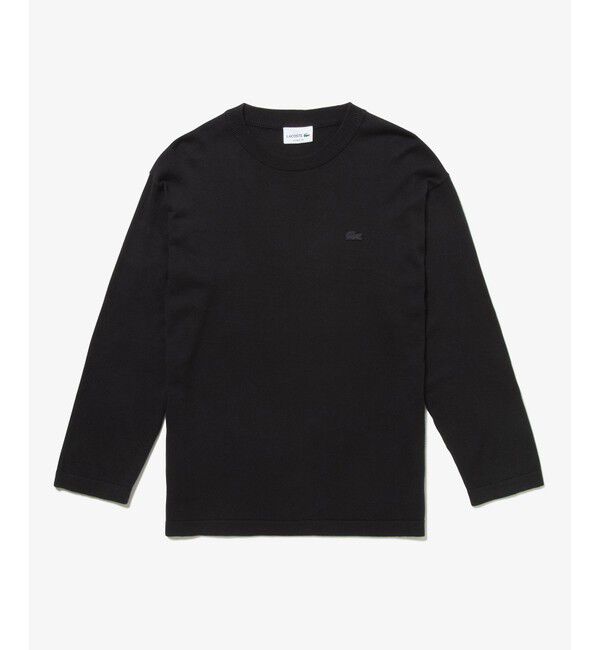 LACOSTE「ハイストレッチコットンニット長袖Tシャツ」|Tシャツ・カットソー|
