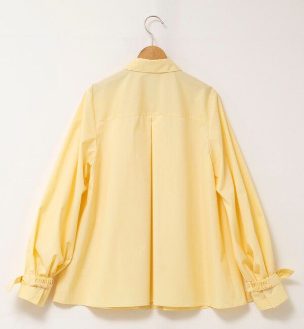 NOLLEY'S「ウォッシャブル袖リボン付きボリュームシャツ」|シャツ・ブラウス|