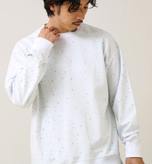 GLOSTER「星穴ネップボンディング クルーネックスウェット」|スウェット・ジャージ|