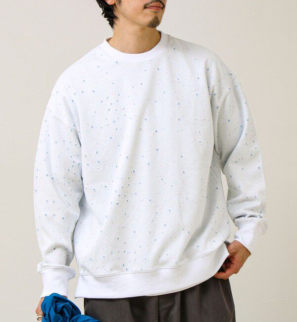GLOSTER「星穴ネップボンディング クルーネックスウェット」|スウェット・ジャージ|