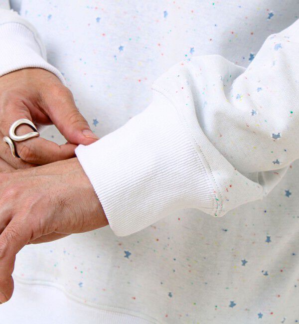 GLOSTER「星穴ネップボンディング クルーネックスウェット」|スウェット・ジャージ|