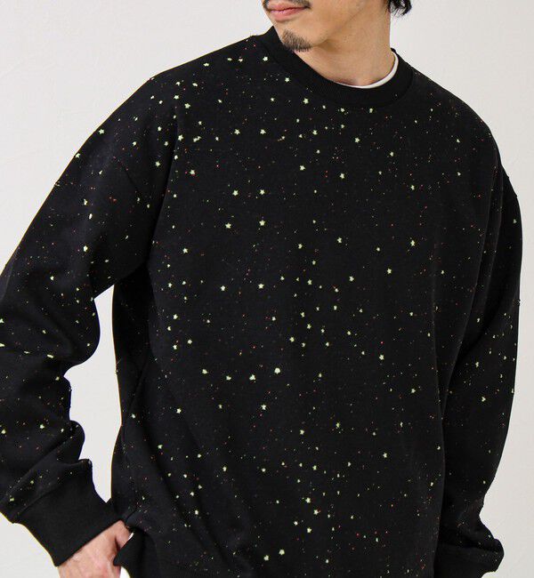 GLOSTER「星穴ネップボンディング クルーネックスウェット」|スウェット・ジャージ|