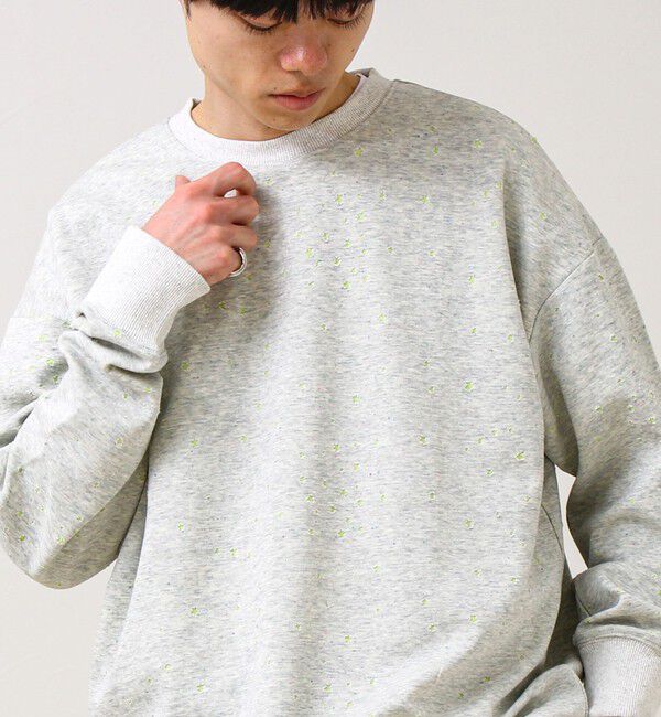 GLOSTER「星穴ネップボンディング クルーネックスウェット」|スウェット・ジャージ|