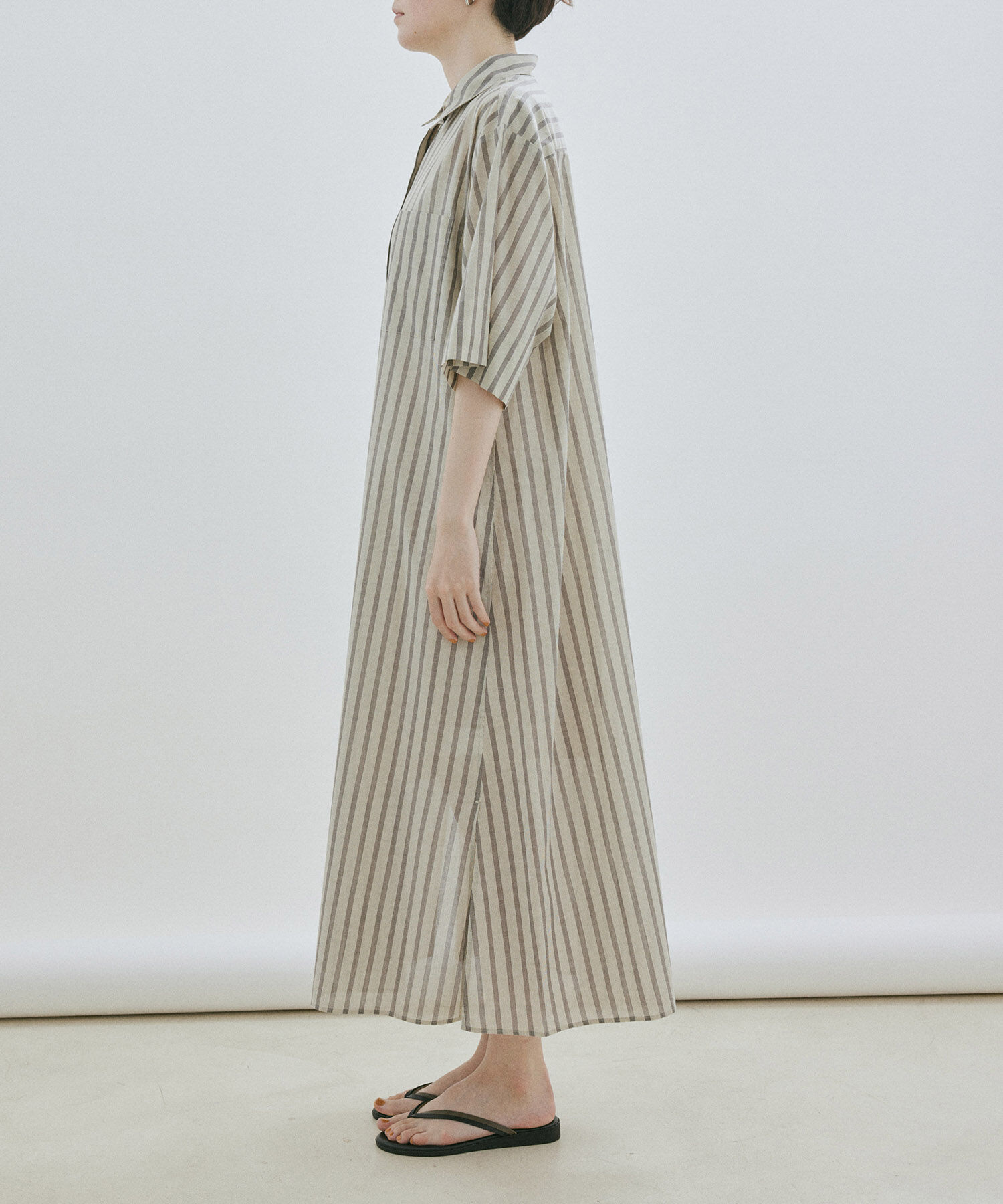 SALON adam et rope'「ワッシャーローンシャツワンピース / 無地・ストライプ」|その他|