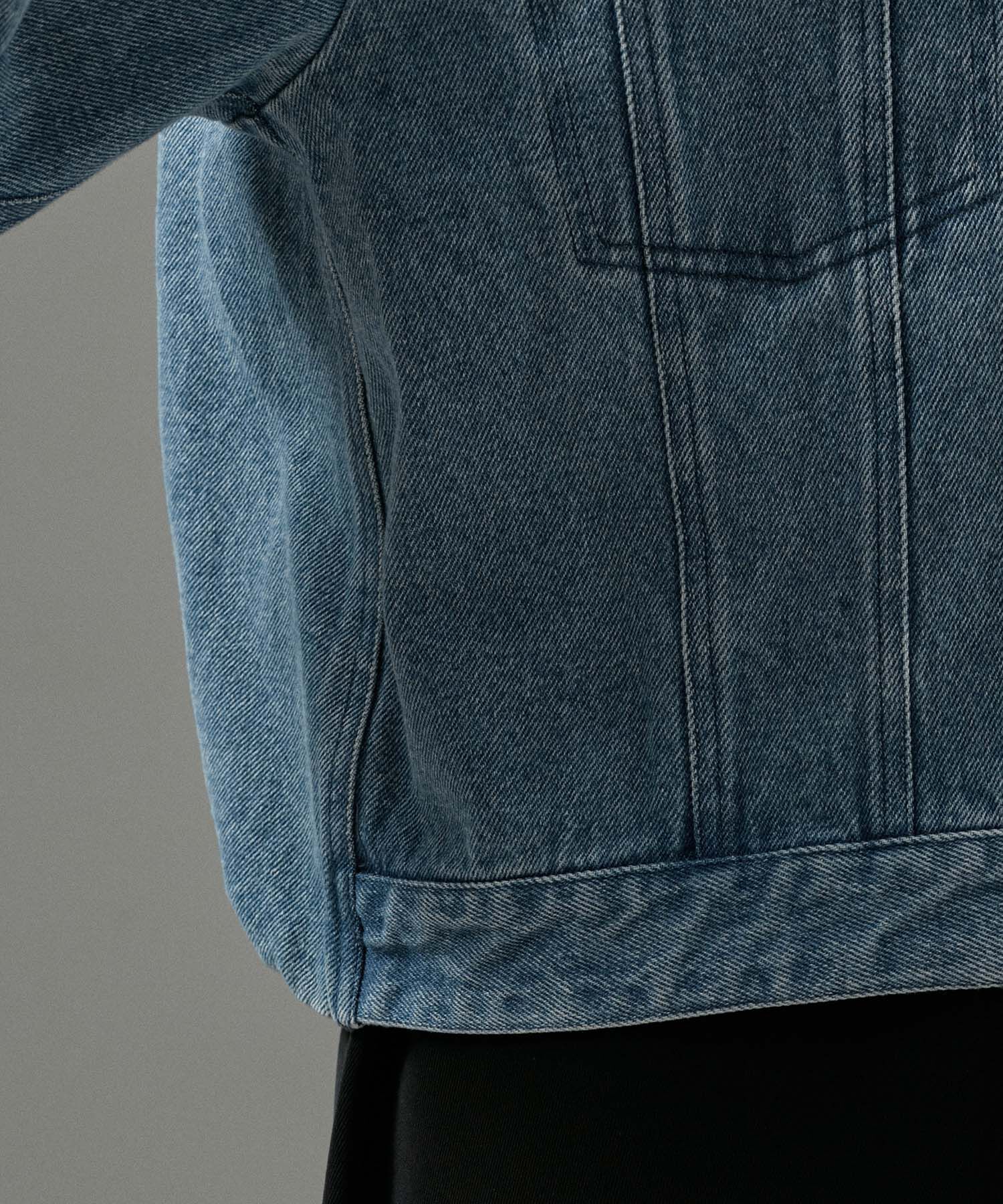 SALON adam et rope'「【WEB限定】クロップドカーヴィーデニムジャケット」|デニムジャケット|