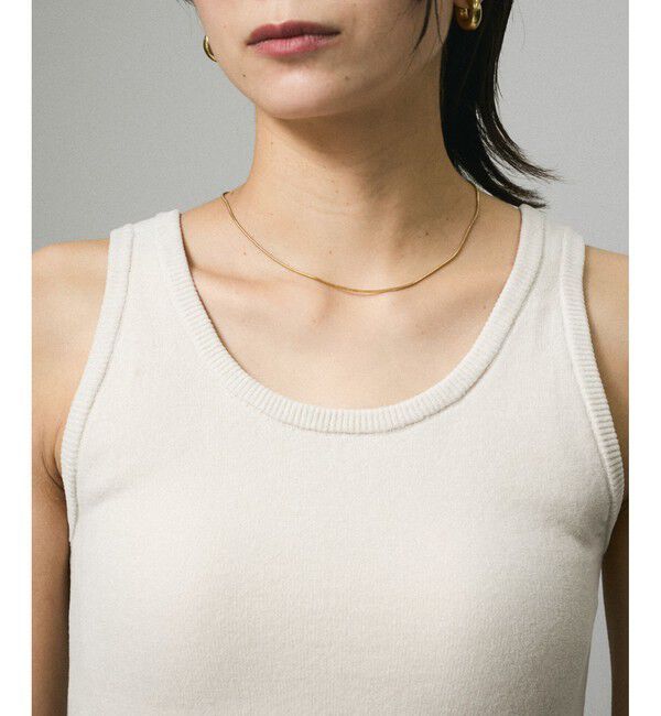 SALON adam et rope'「ブラパッド付タンクトップ-CreamyCotton /クリーミーコットン-」|タンクトップ|