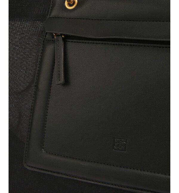 ROPE「【A4対応】チュールメッシュダブルハンドルトートバッグ」|トートバッグ|