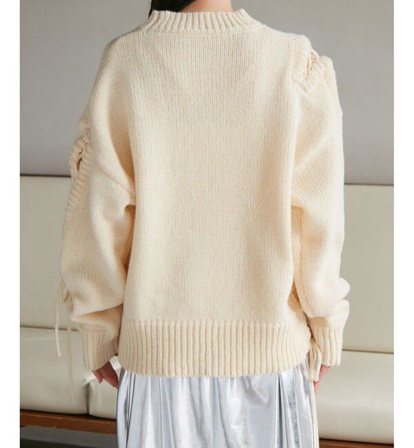 VIS「レースアップリボンニット【WEB・アウトレット限定】」|ニット・セーター|