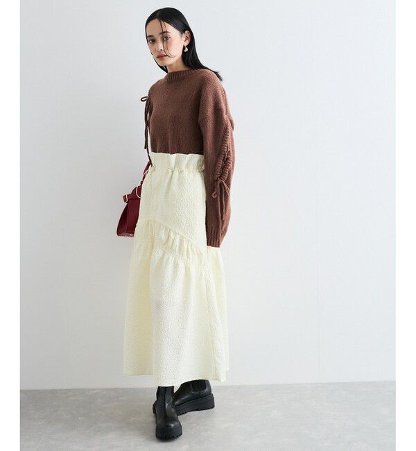 VIS「レースアップリボンニット【WEB・アウトレット限定】」|ニット・セーター|