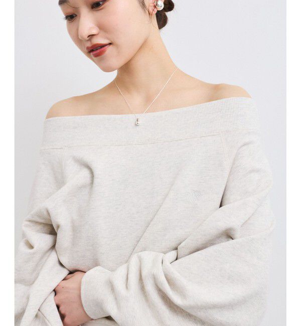 VIS「【2WAY】ワンオフショルダー胸刺繍スウェットプルオーバー」|スウェット・ジャージ|