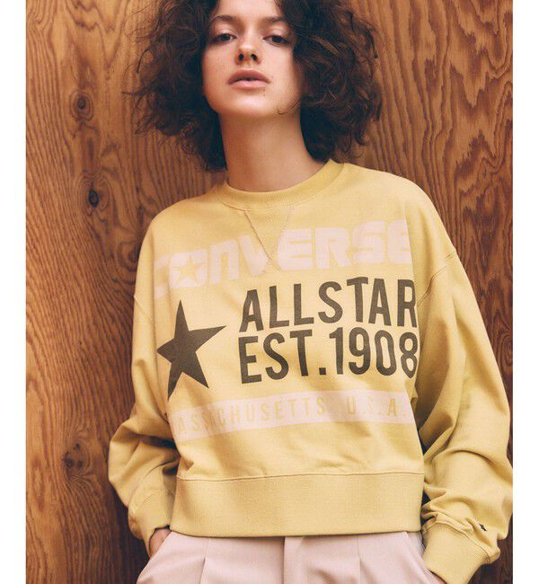 VIS「【CONVERSE】ビッグロゴスウェット」|Tシャツ・カットソー|イエロー