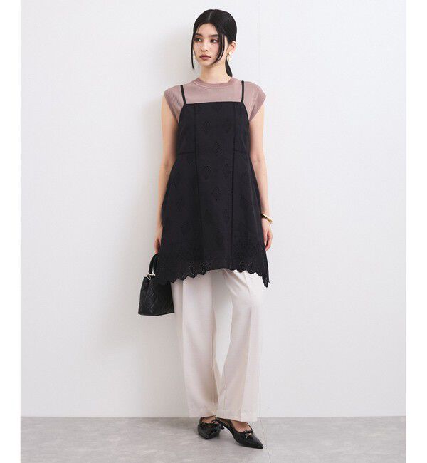 VIS「カットワークレースキャミミニワンピース」|ワンピース|
