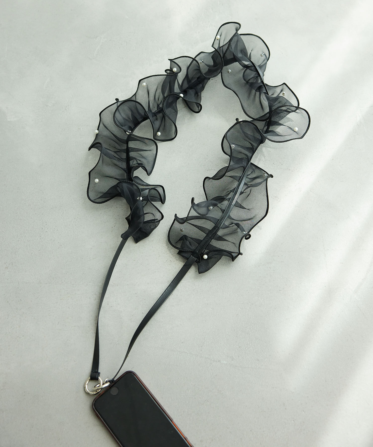 ROPE PICNIC PASSAGE「パールオーガンジーフリルショルダーストラップ」|その他|