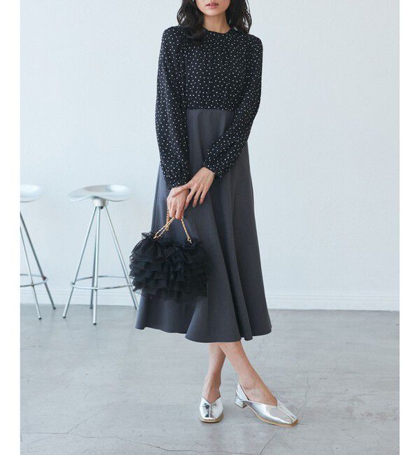 ROPE PICNIC PASSAGE「スクエアトゥセンターシーム甲深バブーシュ」|パンプス|