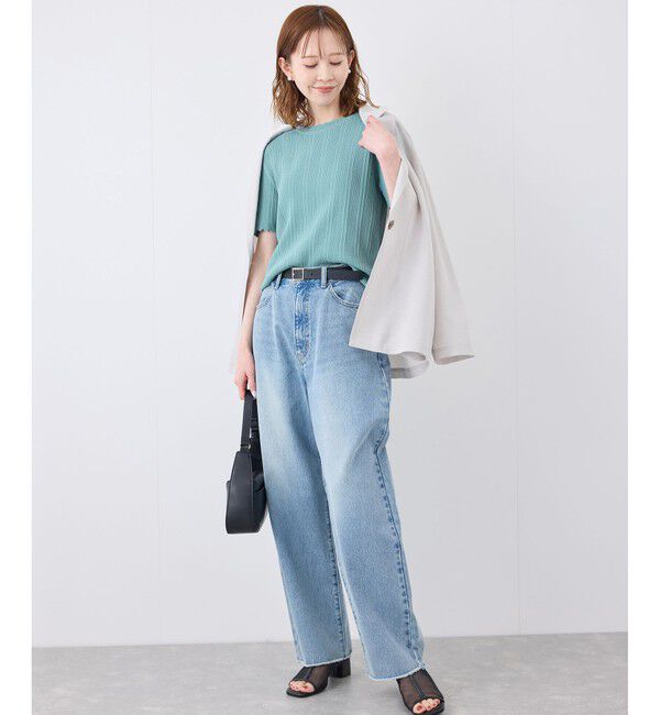 Rope&rsquo;Picnic「【UVカット・イージーケア・マシンウォッシャブル】八方映えニット スカラップニットプルオーバー」|ニット・セーター|