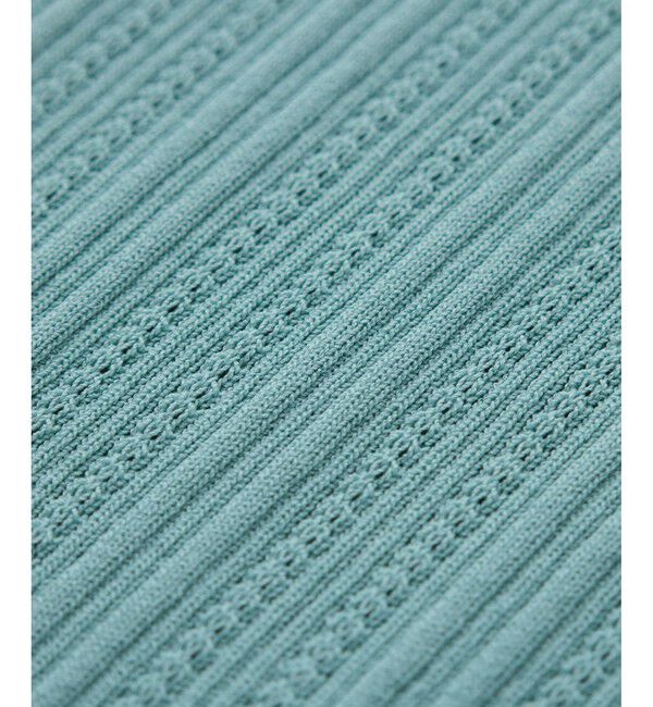 Rope&rsquo;Picnic「【UVカット・イージーケア・マシンウォッシャブル】八方映えニット スカラップニットプルオーバー」|ニット・セーター|