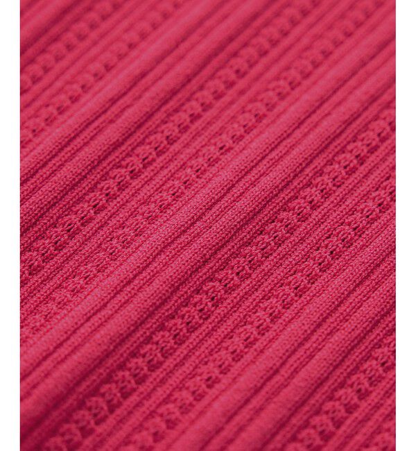 Rope&rsquo;Picnic「【UVカット・イージーケア・マシンウォッシャブル】八方映えニット スカラップニットプルオーバー」|ニット・セーター|