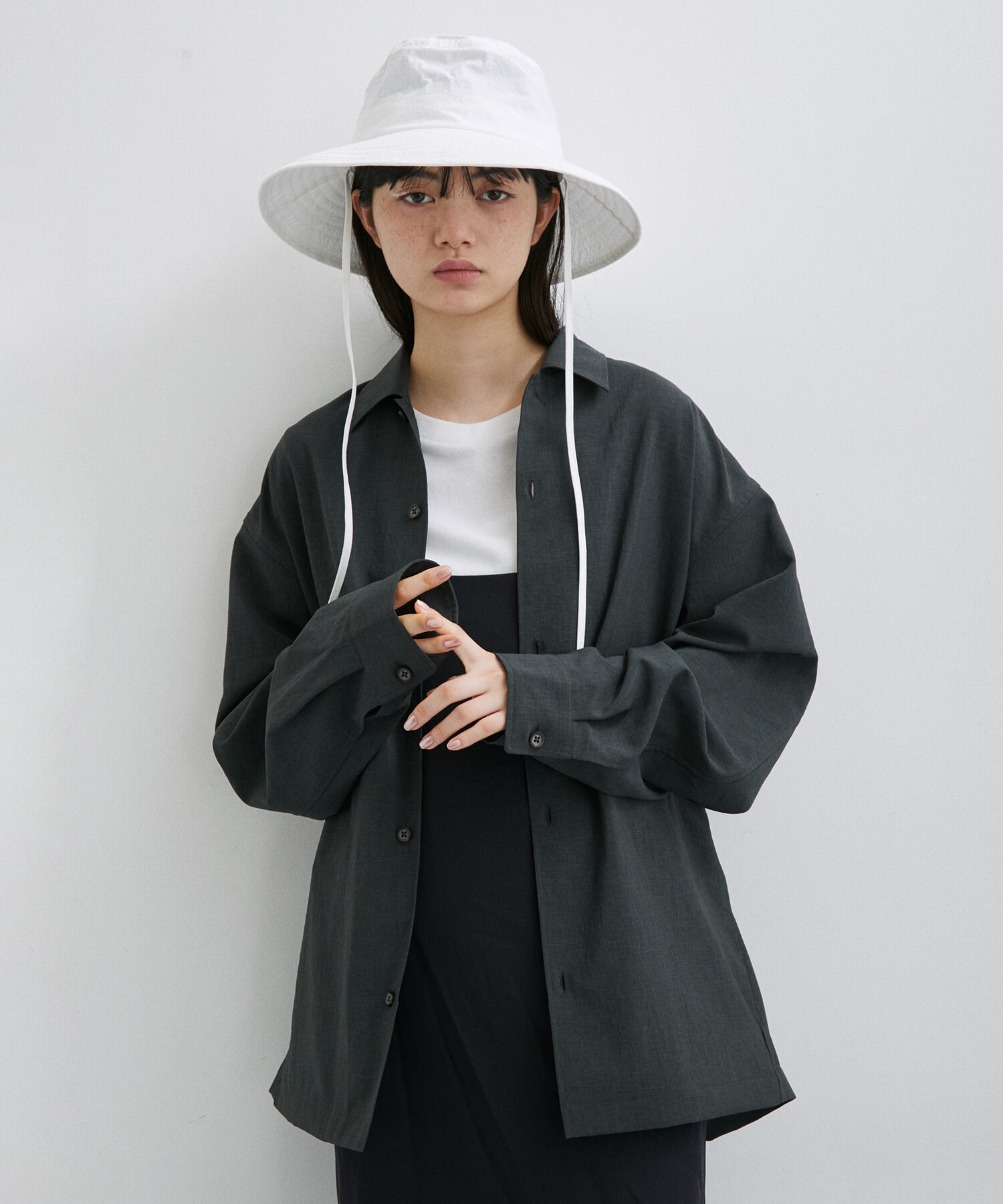 ADAM ET ROPE'「【RIRANCHA/リランチェ】ワイドシルエット シャツジャケット / 速乾 / 冷感 / イージーケア / ユニセックス」|ブルゾン・スタジャン|