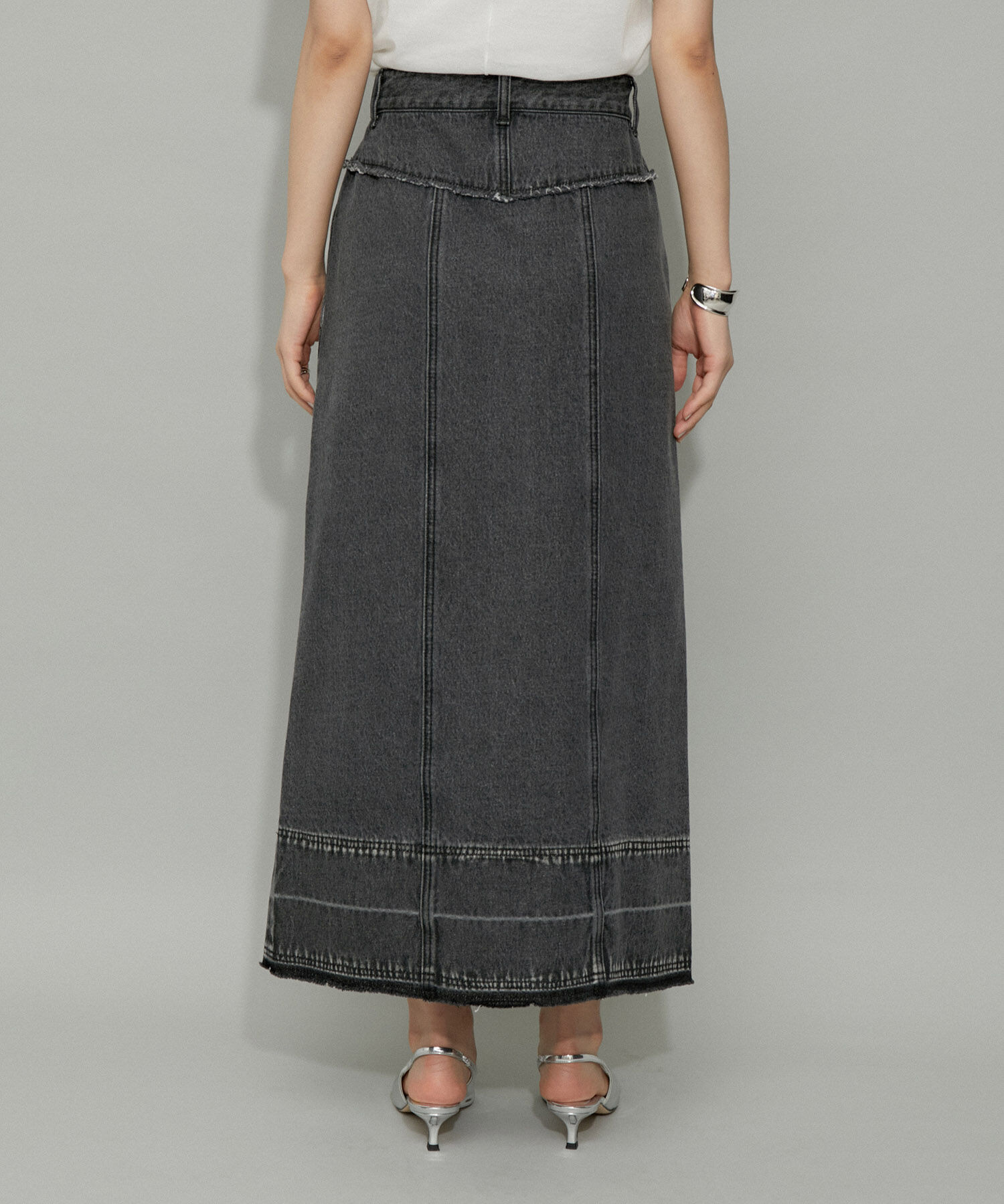 ADAM ET ROPE'「【WEB限定】フロントジップデニムスカート」|スカート|