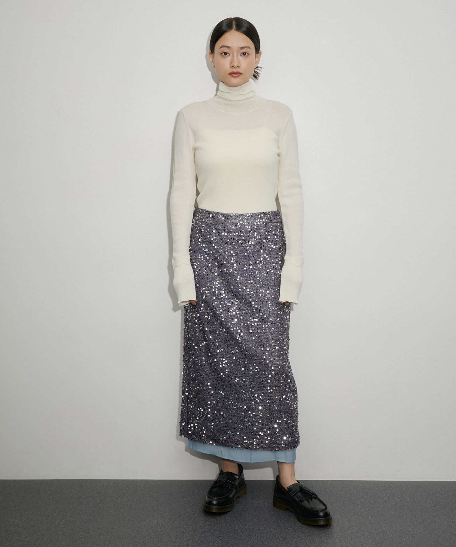 ADAM ET ROPE'「【RAIVE】スパンコールスカート」|スカート|