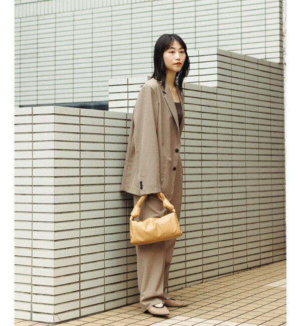 ADAM ET ROPE'「サマーウーステッド ボックスシルエット アンコンジャケット / セットアップ可能」|テーラードジャケット|