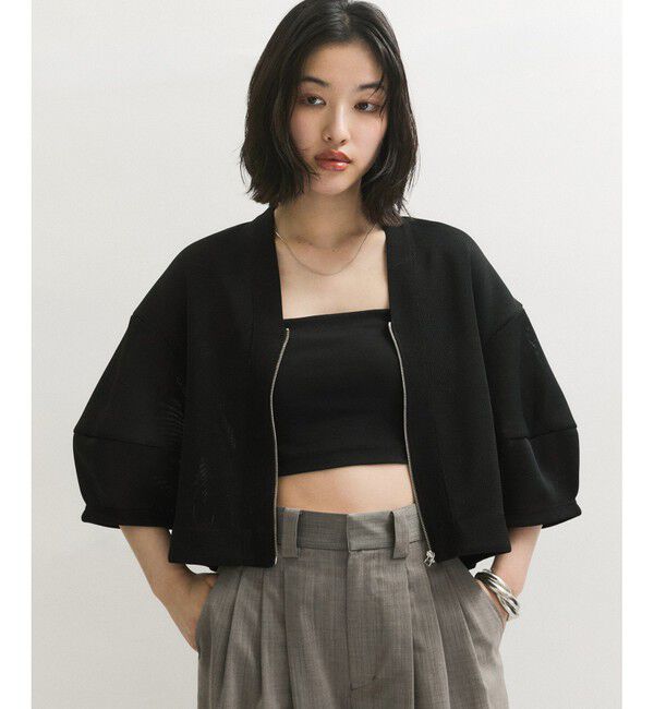 ADAM ET ROPE'「メッシュダンボールカーディガン」|カーディガン|