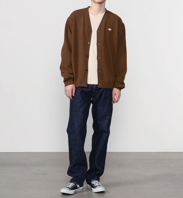 DANTON「DANTON | ラムウール Vネックニットカーディガン MEN」|ニット・セーター|