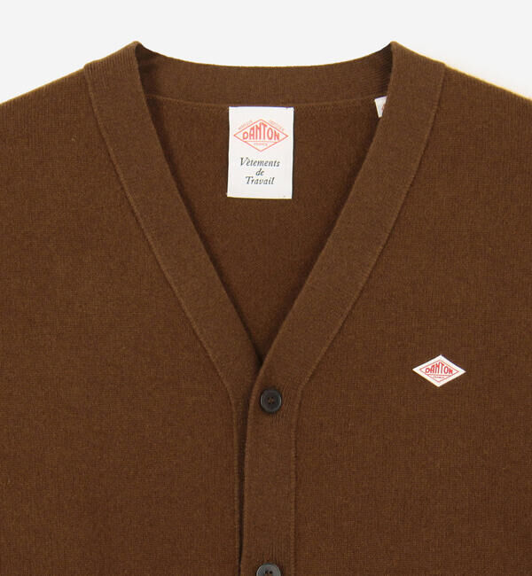 DANTON「DANTON | ラムウール Vネックニットカーディガン MEN」|ニット・セーター|