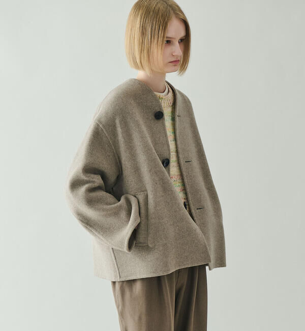 LE GLAZIK「LE GLAZIK | ウールリバー ジャケット WOMEN」|テーラードジャケット|