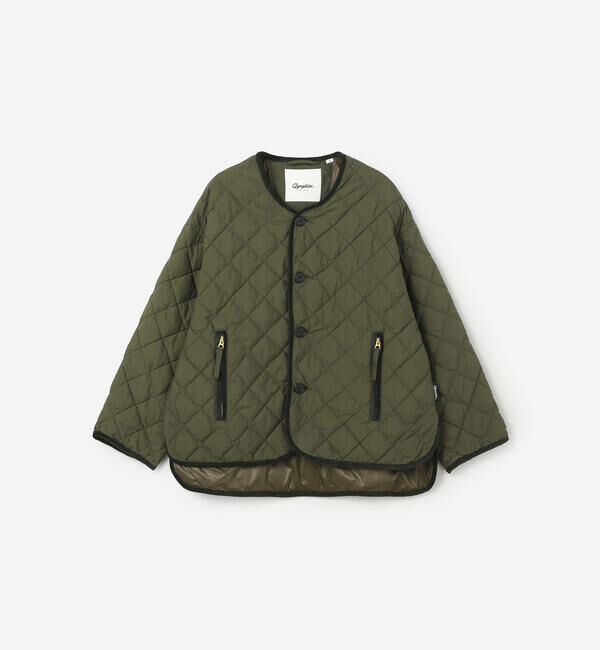 GYMPHLEX「Gymphlex | キルトダウンカラーレスジャケット WOMEN」|ダウン|