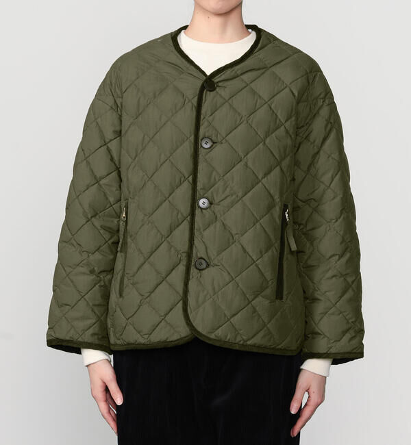 GYMPHLEX「Gymphlex | キルトダウンカラーレスジャケット WOMEN」|ダウン|