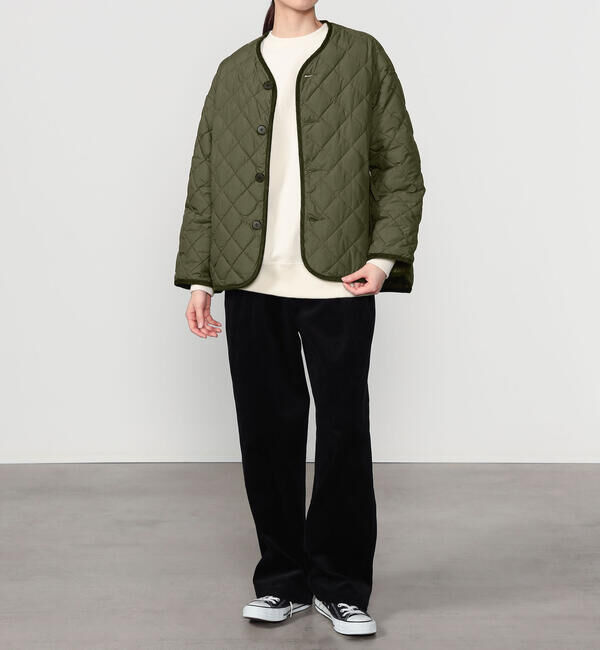 GYMPHLEX「Gymphlex | キルトダウンカラーレスジャケット WOMEN」|ダウン|