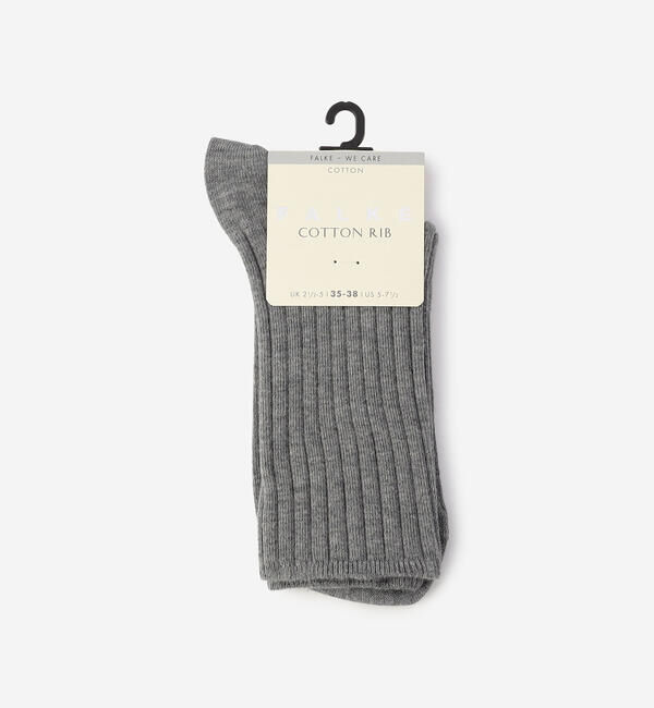 FALKE 「FALKE | 46990 COTTON RIB SOCKS WOMEN」|ソックス|LTGREY