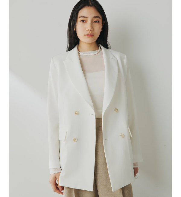  「シアーダブルジャケット」|テーラードジャケット|