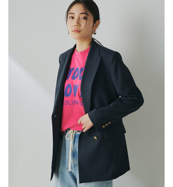  「シアーダブルジャケット」|テーラードジャケット|