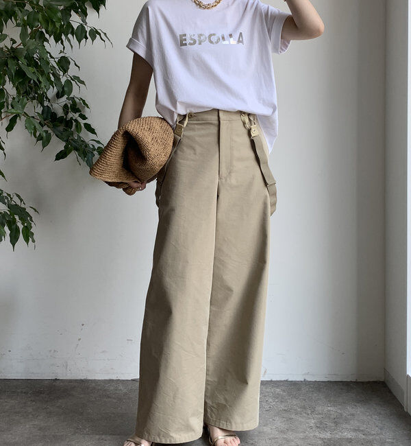  「【WEB限定】 箔プリントロールアップTEE」|Tシャツ・カットソー|