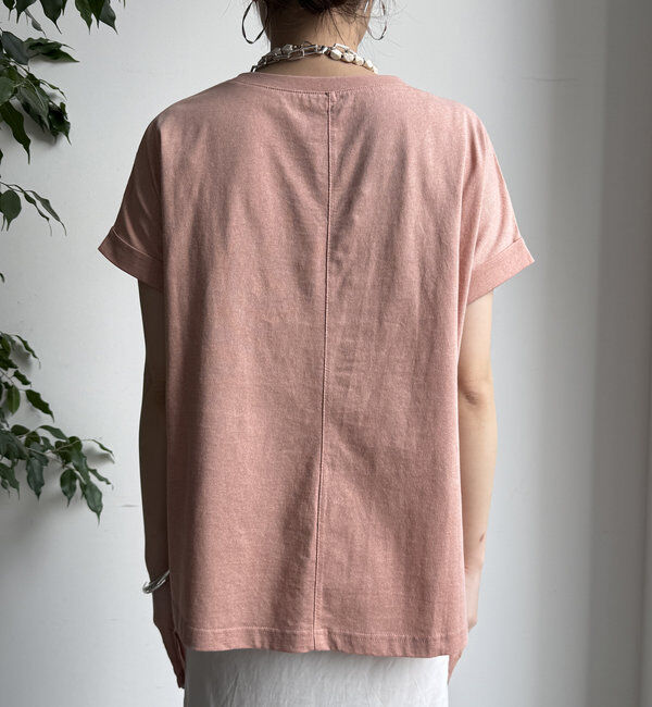  「【WEB限定】 箔プリントロールアップTEE」|Tシャツ・カットソー|