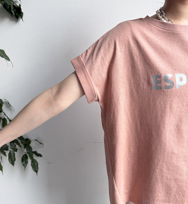  「【WEB限定】 箔プリントロールアップTEE」|Tシャツ・カットソー|