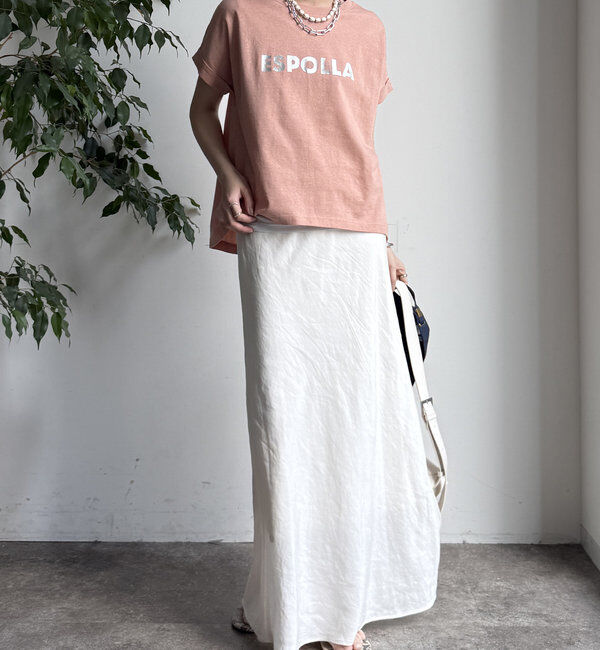  「【WEB限定】 箔プリントロールアップTEE」|Tシャツ・カットソー|