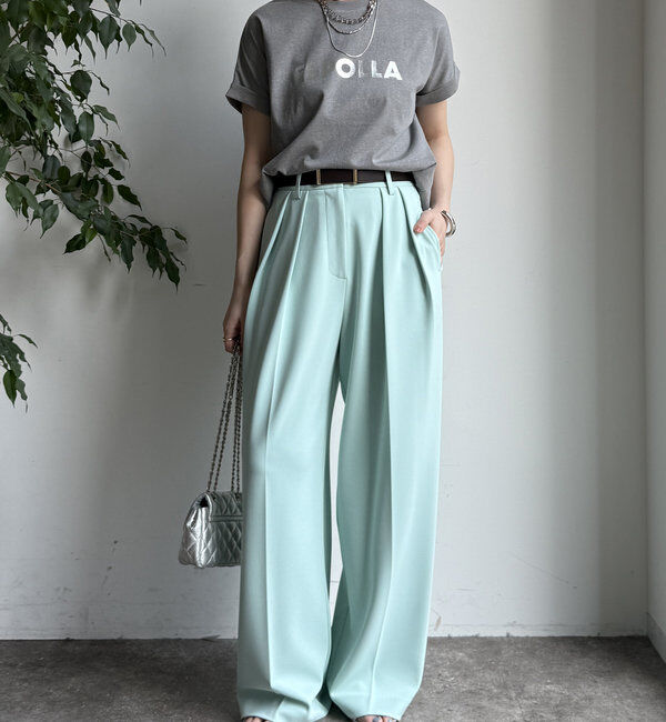  「【WEB限定】 箔プリントロールアップTEE」|Tシャツ・カットソー|