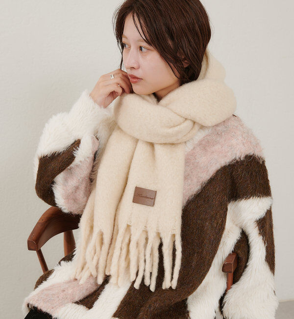  「【5色展開】フリンジマフラー」|マフラー|