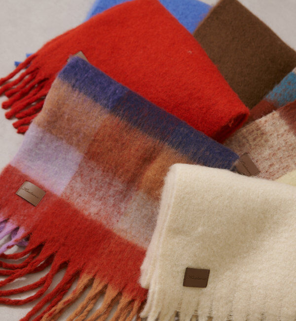  「【5色展開】フリンジマフラー」|マフラー|