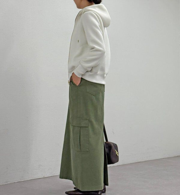  「【WEB限定/キレイめ上品】スポンジダンボールZIPパーカーカットソー」|パーカー|