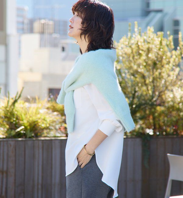  「【さらっと着やすい！/冷房・日焼け対策◎】ジョーゼットポケットブラウス」|シャツ・ブラウス|